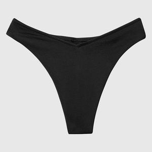 BNWT La Senza Black Thong Bikini Bottom Size S